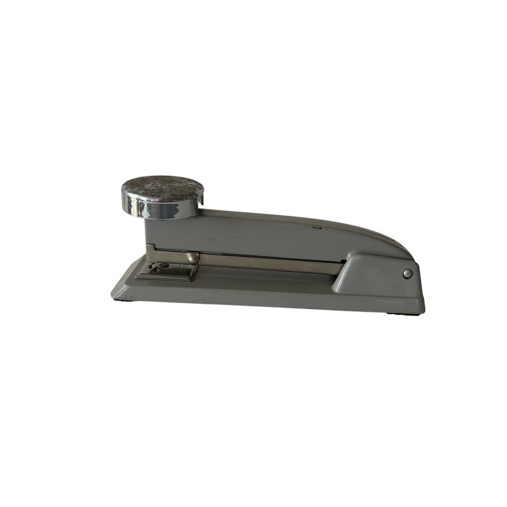 Vintage ACCO Monarch No. 1 Metal Desktop Stapler Gray Made in Japan works